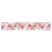 Chemin De Table Long Bouquet De Fleurs Moelleux Pastel (Horizontal)