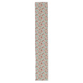 Chemin De Table Long Bourgogne Turquoise Retro Charme de Noël cosy (Devant)