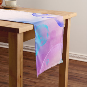 Chemin De Table Long BUBBLES - Image Abstraite colorée de l'art fractal
