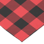 Chemin De Table Long Buffalo Plaid Red Black Check (Coin)