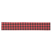 Chemin De Table Long Buffalo Plaid Red Black Check (Horizontal)