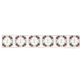 Chemin De Table Long Burgundy Botanical Wreath Wedding Decor Newlyweds (Horizontal)