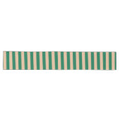Chemin De Table Long Camel Beige & Classic Green Stripe (Horizontal)