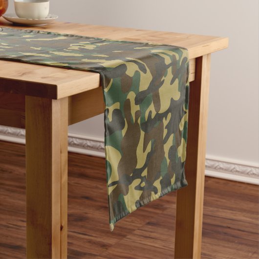 Chemin De Table Long Camouflage de forêt (In Situ)