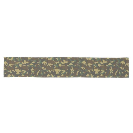 Chemin De Table Long Camouflage forestier (Horizontal)