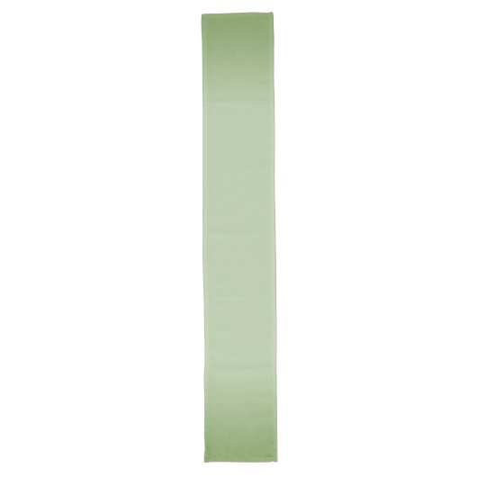 Chemin De Table Long Céladon vert jade solide (Devant)