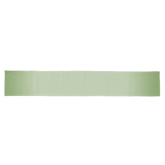 Chemin De Table Long Céladon vert jade solide (Horizontal)