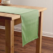 Chemin De Table Long Céladon vert jade solide (In Situ)
