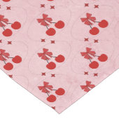 Chemin de table long cerise (Coin)