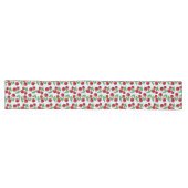 Chemin De Table Long Cerises rouges partout sur Motif (Horizontal)