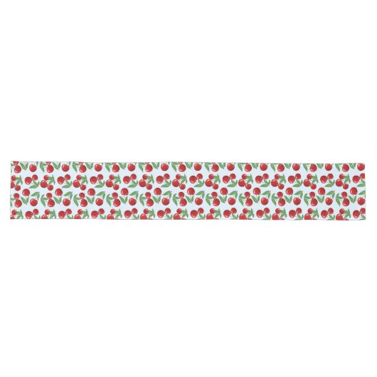 Chemin De Table Long Cerises rouges partout sur Motif (Horizontal)