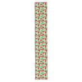 Chemin De Table Long Cerises rouges partout sur Motif (Devant)
