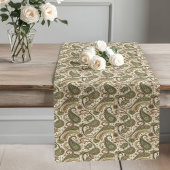 Chemin De Table Long Chaleureux Pastel style Boho Toné Terre pour diver