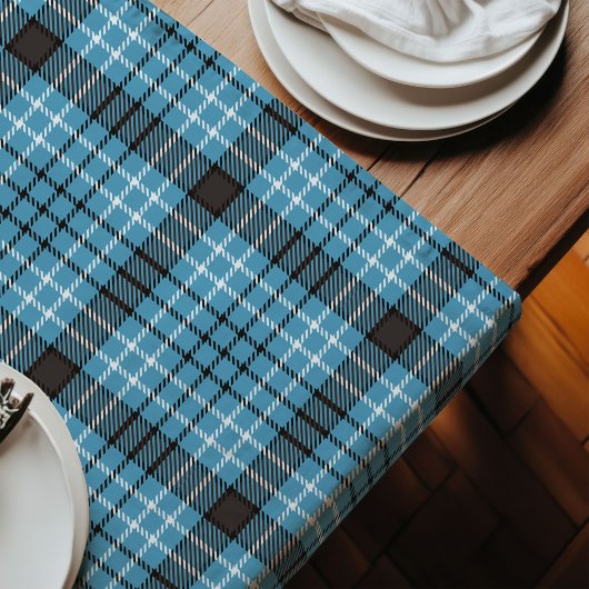 Chemin De Table Long Charming Blue Grey Runer - Idée cadeau famille