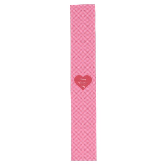 Chemin De Table Long Charming Heart Pattern Valentine Table Runner (Devant)