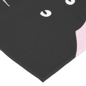 Chemin De Table Long Chat noir Sly rose (Coin)