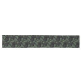 Chemin De Table Long Chat sauvage noir moderne (Horizontal)