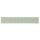 Chemin De Table Long Chic enchantement de French Green Shabby (Horizontal)