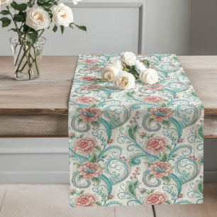 Chemin De Table Long Chic Vintage Inspiré Floral Table Runner Classic