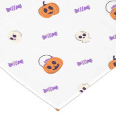 Chemin De Table Long Chiens mignons comme fantôme, sorcière et vampire (Coin)