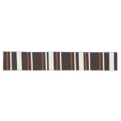Chemin De Table Long Chocolat foncé rayures Brown (Horizontal)