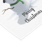 Chemin De Table Long Christmas Snowman (Coin)