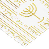 Chemin De Table Long Citation de la Bible d'or Paleo Hébreu (Coin)