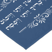 Chemin De Table Long Citation de Pessah Seder Hébreu Pesach Haggadah (Coin)