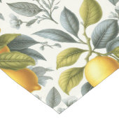Chemin De Table Long Citron jaune vibrant et botanique à l'aquarelle bl (Coin)