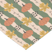 Chemin De Table Long Citrouille à main et coureur de table Motif feuill (Coin)