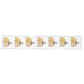 Chemin De Table Long Citrouilles aquarelle de Thanksgiving (Horizontal)