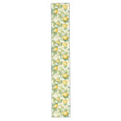 Chemin De Table Long Citrus aux fleurs de citron méditerranéen (Devant)