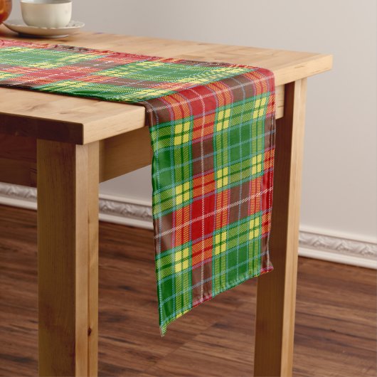 Chemin De Table Long Clan écossais Buchanan Tartan Plaid (In Situ)