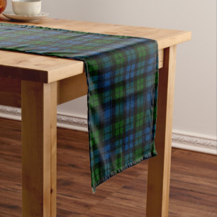 Chemin De Table Long Clan écossais Campbell Militaire Tartan Plaid