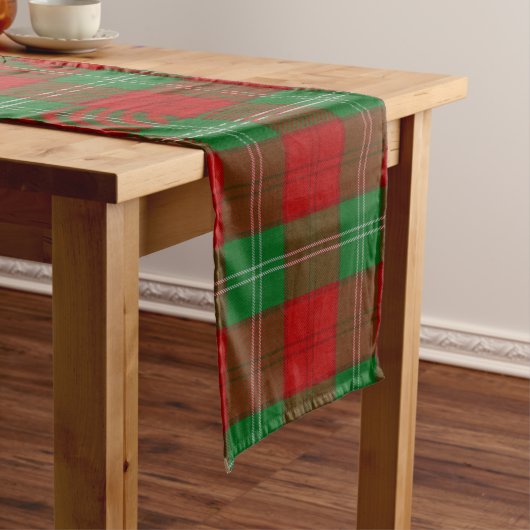 Chemin De Table Long Clan écossais Lennox Tartan Plaid (In Situ)