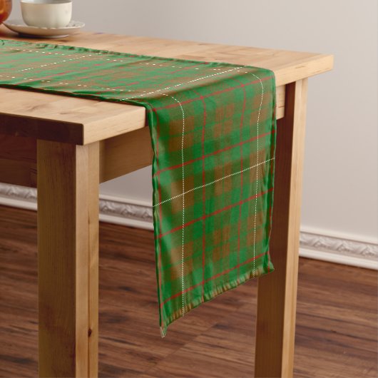 Chemin De Table Long Clan écossais MacKinnon Chasse Tartan Plaid (In Situ)