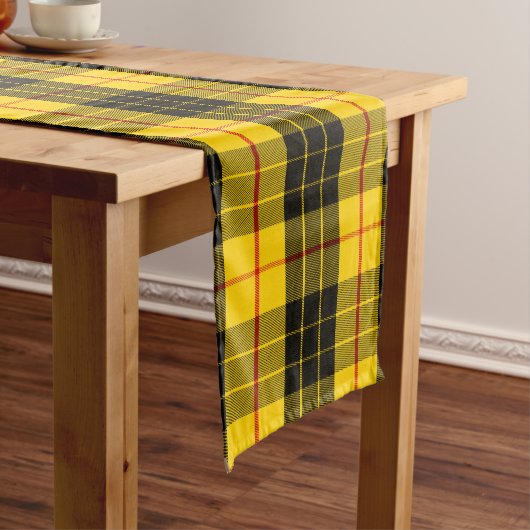 Chemin De Table Long Clan écossais MacLeod Tartan Plaid (In Situ)