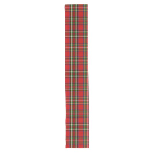 Chemin De Table Long Clan écossais Stewart Tartan Plaid (Devant)