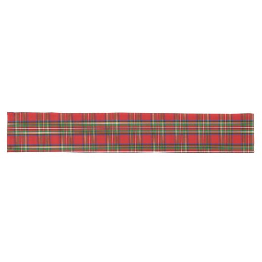 Chemin De Table Long Clan écossais Stewart Tartan Plaid (Horizontal)