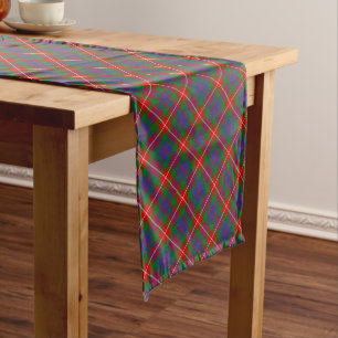 Chemin De Table Long Clan Fraser de Lovat Tartan Table Runner