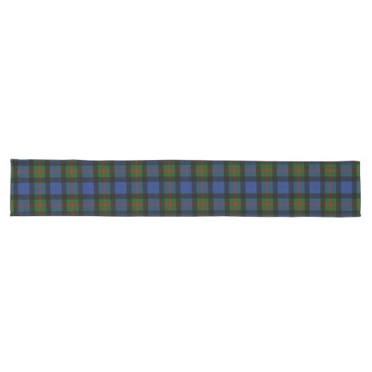 Chemin De Table Long Clan Gunn Tartan Plaid (Horizontal)