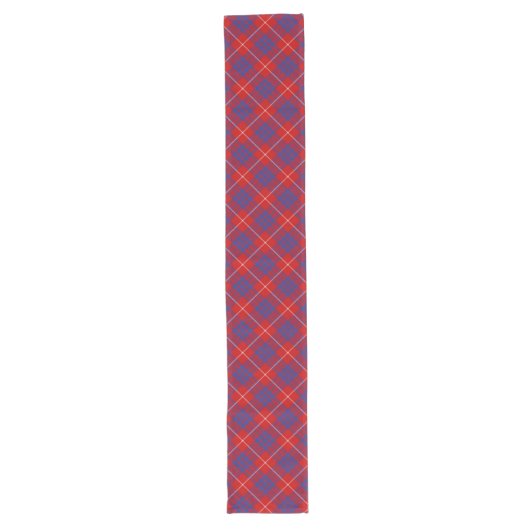 Chemin De Table Long Clan Hamilton Red Tartan Table Runner (Devant)