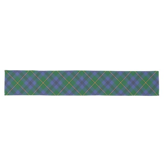 Chemin De Table Long Clan Johnston Tartan Long Table Runner (Horizontal)