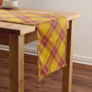 Chemin De Table Long Clan MacMillan robe Tartan