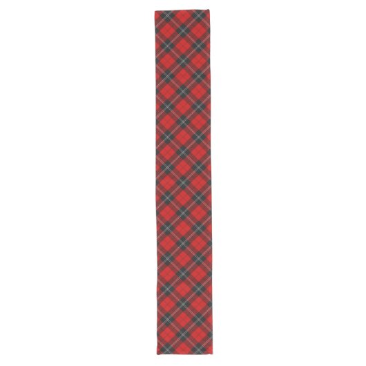 Chemin De Table Long Clan Ramsay Red Tartan (Devant)