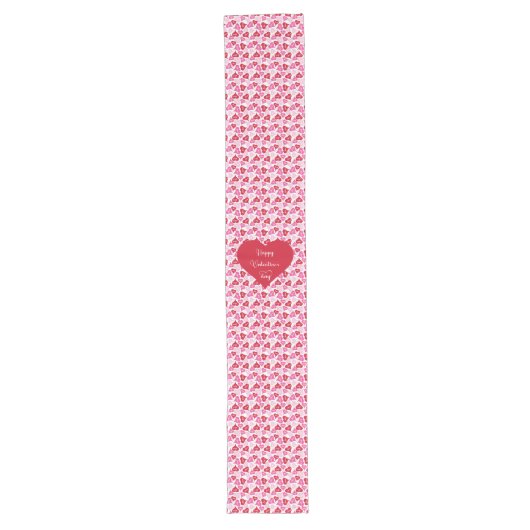 Chemin De Table Long Classic Red Hearts Table Runner Love Gift (Devant)