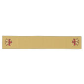 Chemin De Table Long Cloches Runner-Gold de table de vacances (Horizontal)