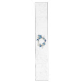 Chemin De Table Long Coeur bijoux avec papillons Morpho (Devant)