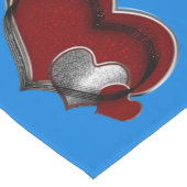 Chemin De Table Long Coeur Magique Bleu Table Runer Linge de maison (Coin)