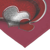 Chemin De Table Long Coeur Magique Maroon Coureur de table Ménage Lin (Coin)
